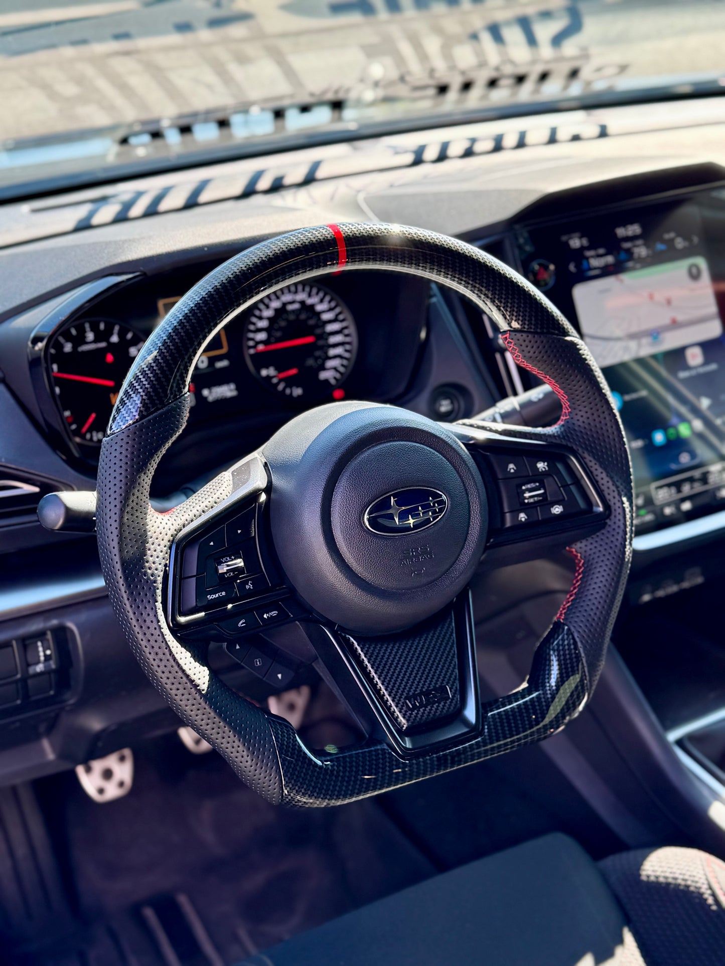 2022-25 WRX HYDRO-DIP CARBON FIBER STEERING WHEEL