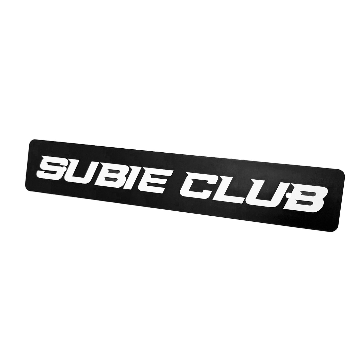 SUBIE CLUB FRONT LICENSE PLATE DELETE