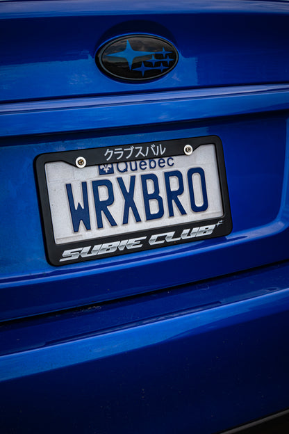 SUBIE CLUB LICENSE PLATE FRAMES